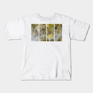 A static shot of a toad under the clear water of a mountain stream between rocks and stones; beautiful nature in a sunny day; no people around Kids T-Shirt